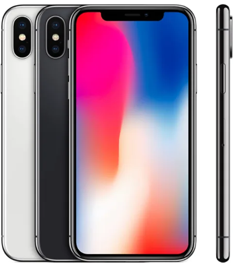 iPhone X のカラー展開(Apple公式製品画像)