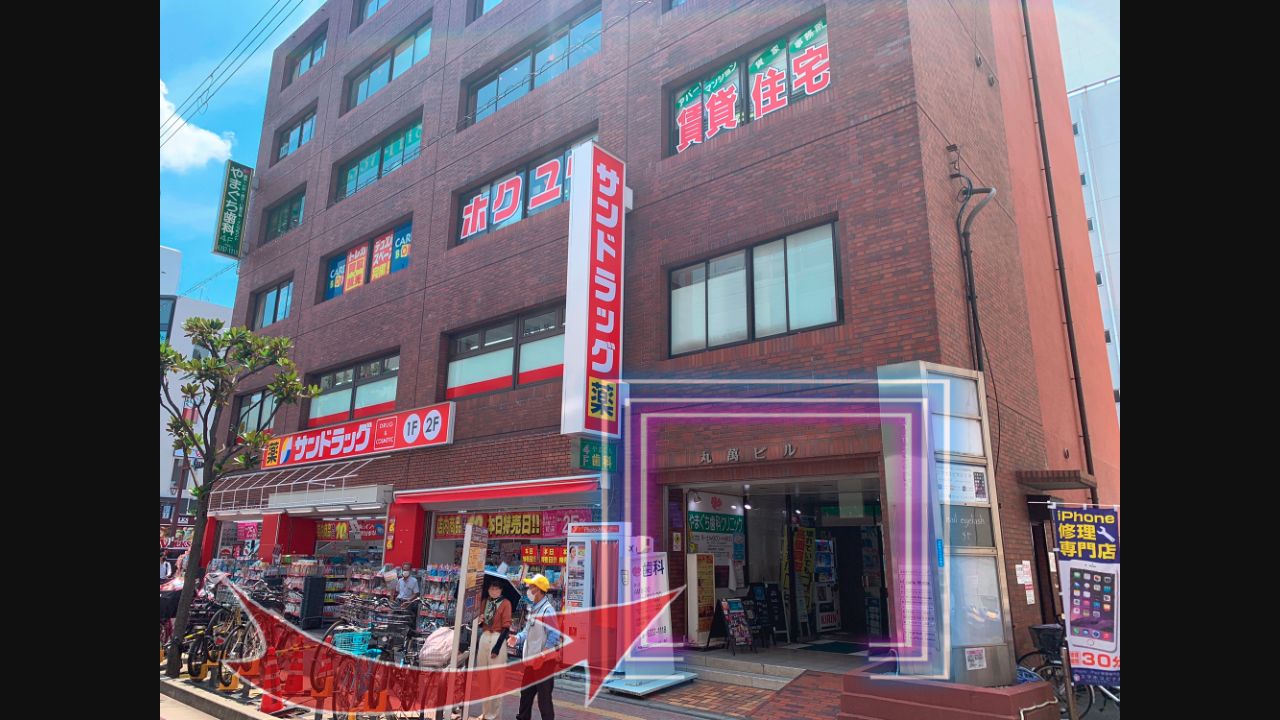 スマホスピタル江坂の公式サイトに掲載された店舗・入口の画像